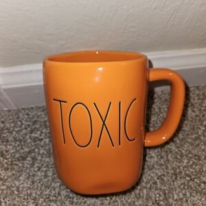 Rae Dunn TOXIC Orange Mug